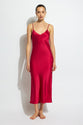 Ginia - Silk V Neck Long Slip