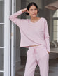 Papinelle - Super Soft Waffle V Neck PJ Set