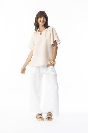 Escape - Linen Blend Top