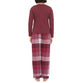 Magnolia - Burgundy Cotton Top with Checked Flannelette Pant PJ Set