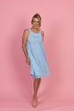 French Country - Blue Polka Dot Scoop Neck Nightie