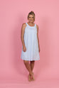 French Country - Blue Striped Scoop Neck Nightie