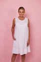 French Country - Pink Striped Sleeveless Nightie