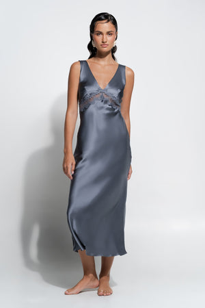 Ginia - Gigi Silk & Lace Long Slip