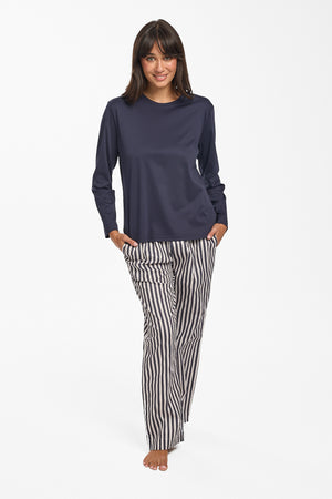 Love & Lustre - Navy Stripe PJ Set