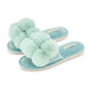 Annabel Trends - Luxe Pom Pom Slippers